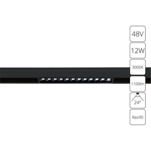 Трековый светодиодный светильник Arte Lamp Linea A4674PL-1BK 