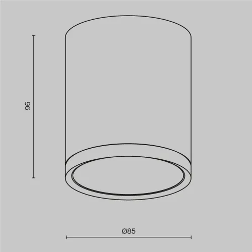Потолочный светильник Maytoni Technical Hoop C086CM-GX53-MRD-BW  фото 8