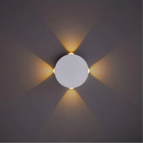 Настенный светодиодный светильник Arte Lamp Tamburello A1525AP-1WH  фото 2