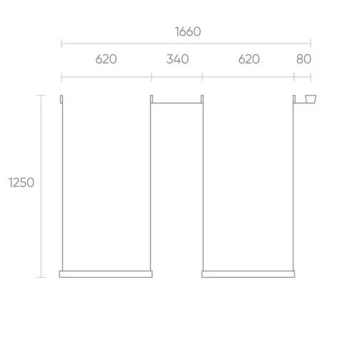 Трек-система Denkirs DK55SET04-02-BR  фото 2