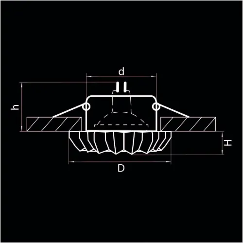 Встраиваемый светильник Lightstar Solo Ray 002120  фото 2