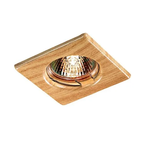 Встраиваемый неповоротный светильник SONEX Wood 369716 металл бежевый 