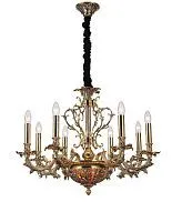 Подвесная люстра Lucia Tucci Firenze 1780.8.2 Antique Gold 