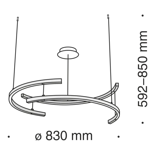 Подвесной светодиодный светильник Maytoni Line MOD054PL-L52B3K  фото 6