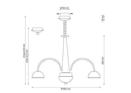 Подвесная люстра Lucia Tucci Natura 065.8 LED  фото 3