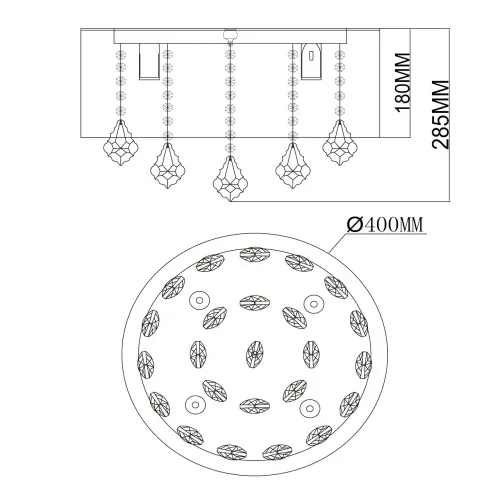 Потолочная люстра MW-Light Жаклин 465015904  фото 7