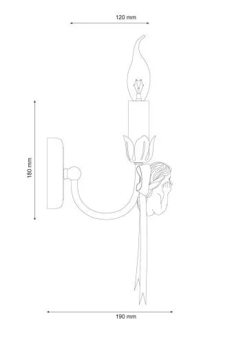 Бра Lucia Tucci Angelo W147.1 Ivory  фото 3