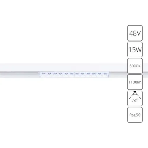 Трековый светодиодный светильник Arte Lamp Linea A4644PL-1WH 