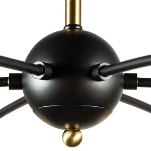 Потолочная люстра Arte Lamp Glasgow A1963PL-6BK  фото 3