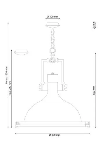 Подвесной светильник Lucia Tucci Industrial 093  фото 3