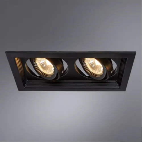 Встраиваемый светильник Arte Lamp Canis A6661PL-2BK  фото 2