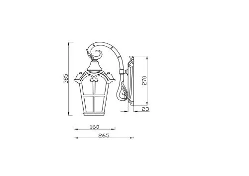Настенный светильник Maytoni Outdoor O413WL-01BZ  фото 6