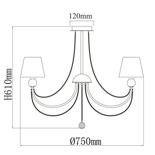 Подвесная люстра MW-Light Федерика 684011608  фото 7