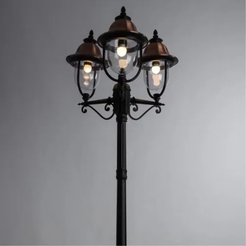 Садово-парковый светильник Arte Lamp Barcelona A1486PA-3BK  фото 4