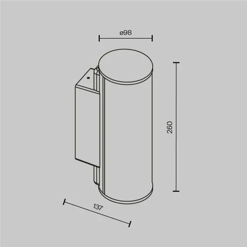 Настенный светильник (бра) Outdoor O434WL-L12GF3K  фото 3