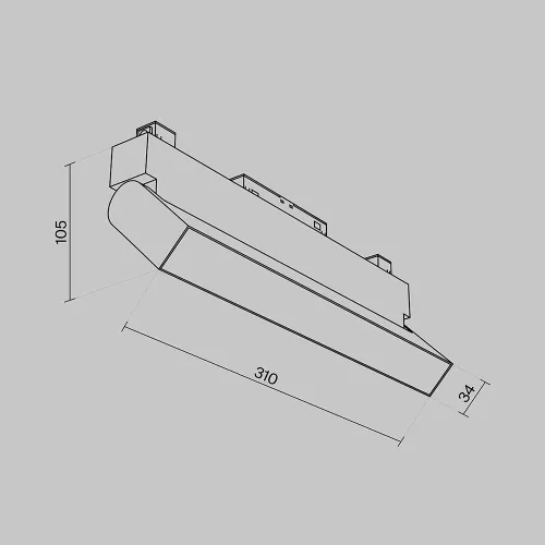 Трековый светодиодный светильник для магнитного шинопровода Maytoni Track lamps TR013-2-20W4K-B  фото 9