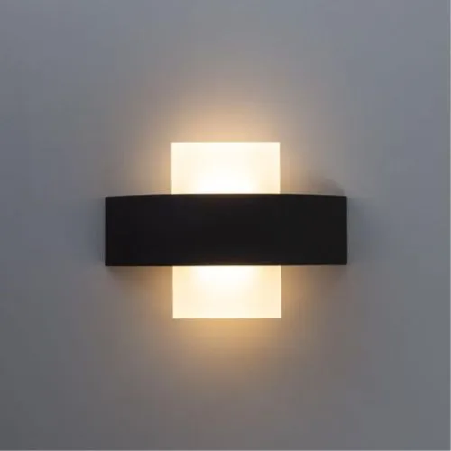 Уличный настенный светодиодный светильник Arte Lamp Croce A1444AP-1BK  фото 2