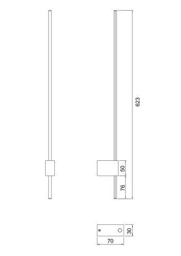 Настенный светильник Maytoni Technical Pars C070WL-L6GB3K  фото 7