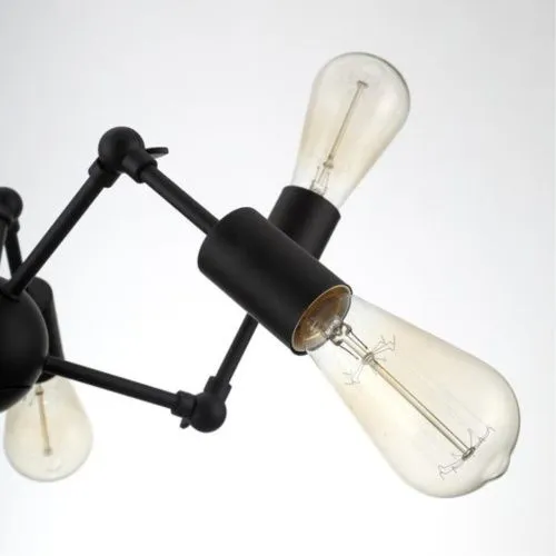 Подвесная люстра Arte Lamp A9190LM-6BK  фото 3