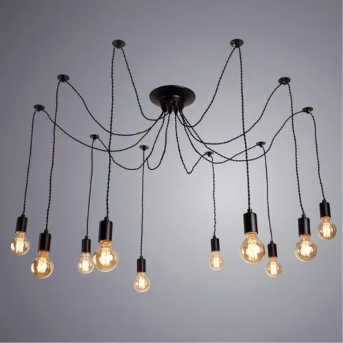 Подвесная люстра Arte Lamp 76 A9184SP-10BK  фото 2