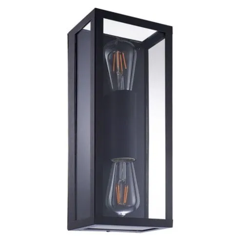 Уличный настенный светильник Arte Lamp Belfast A4569AL-2BK 