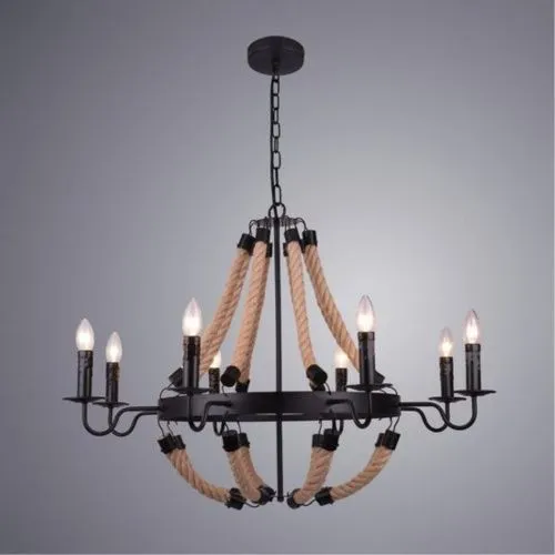 Подвесная люстра Arte Lamp Marsiglia A8956LM-8BK  фото 2
