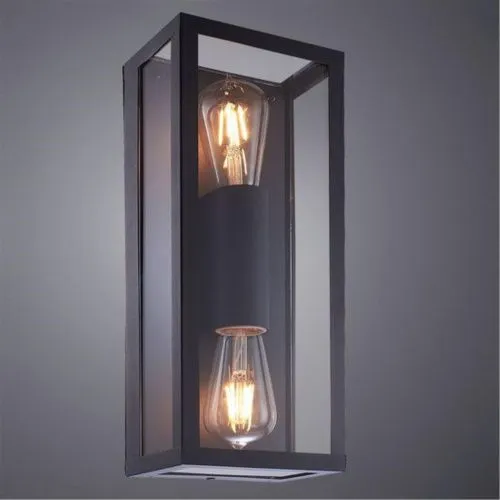 Уличный настенный светильник Arte Lamp Belfast A4569AL-2BK  фото 2