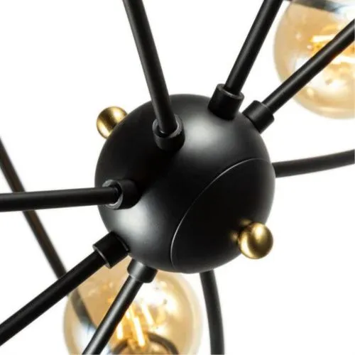 Потолочная люстра Arte Lamp Glasgow A1963PL-8BK  фото 3