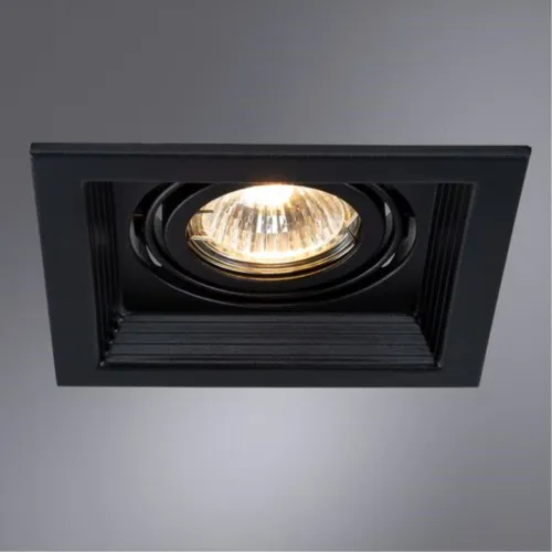 Встраиваемый светильник Arte Lamp Canis A6661PL-1BK  фото 2