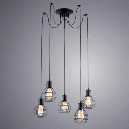 Подвесная люстра Arte Lamp A1109SP-5BK  фото 2