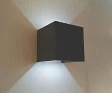 Уличный настенный светодиодный светильник Kink Light Куб 08585,16(4000K) 