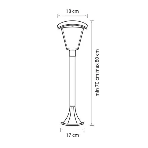 Уличный светодиодный светильник Lightstar Lampione 375770  фото 2