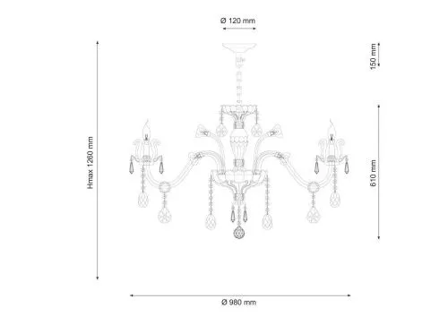 Подвесная люстра Lucia Tucci Ashanti 1250.10 Blu  фото 3