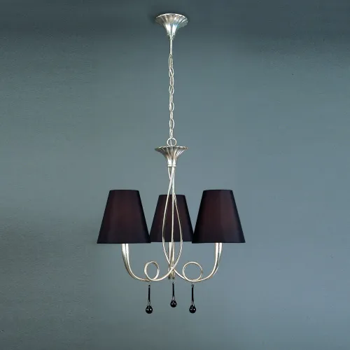 Подвесная люстра Mantra Paola Painted Silver 3532  фото 2