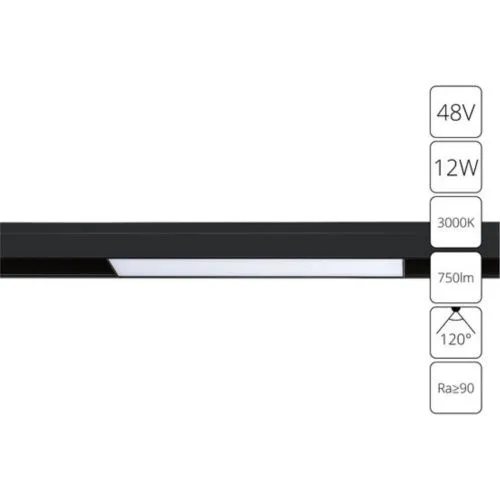 Трековый светодиодный светильник для магнитного шинопровода Arte Lamp Linea A4642PL-1BK 