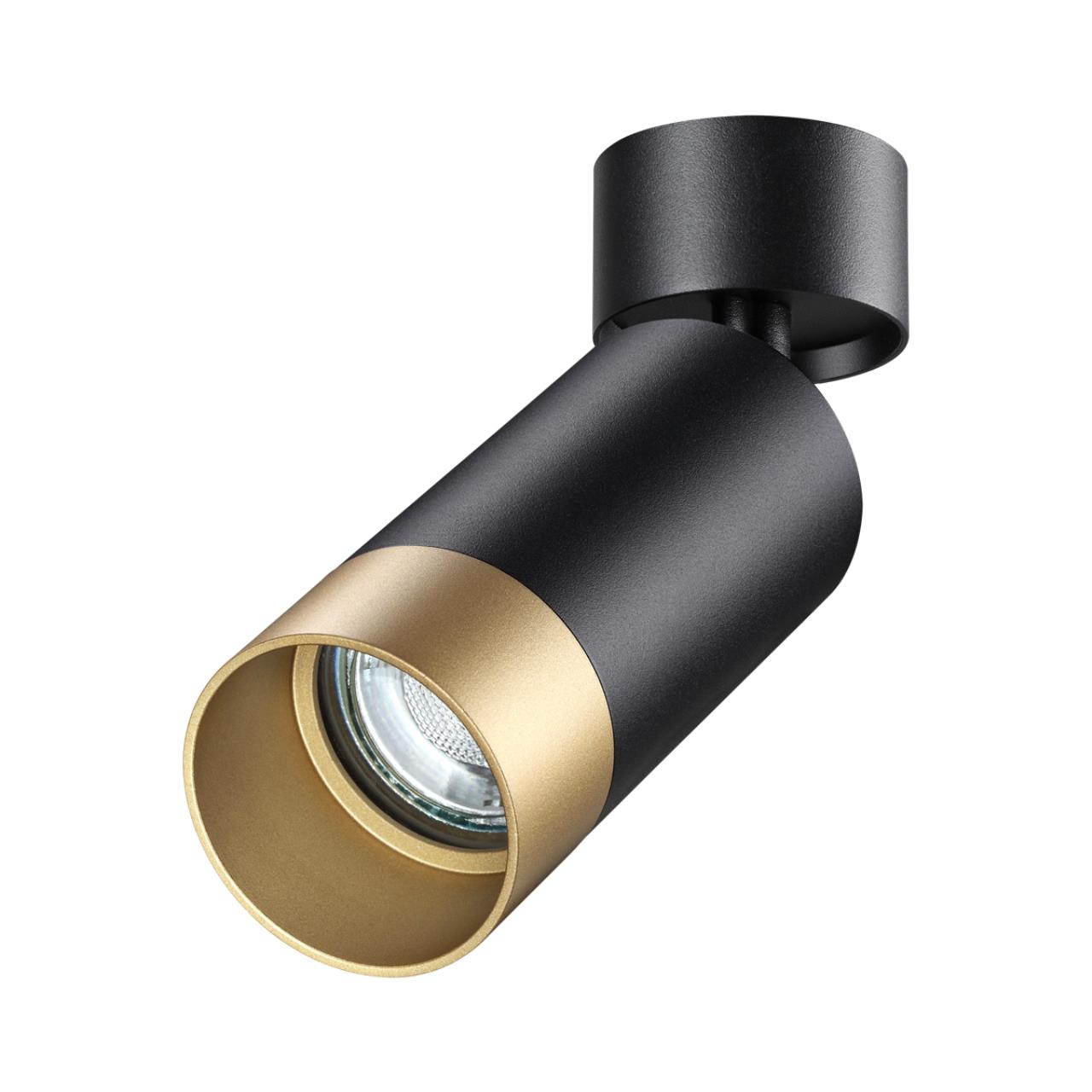 Светильник накладной SONEX Slim 370871  черный/золото 