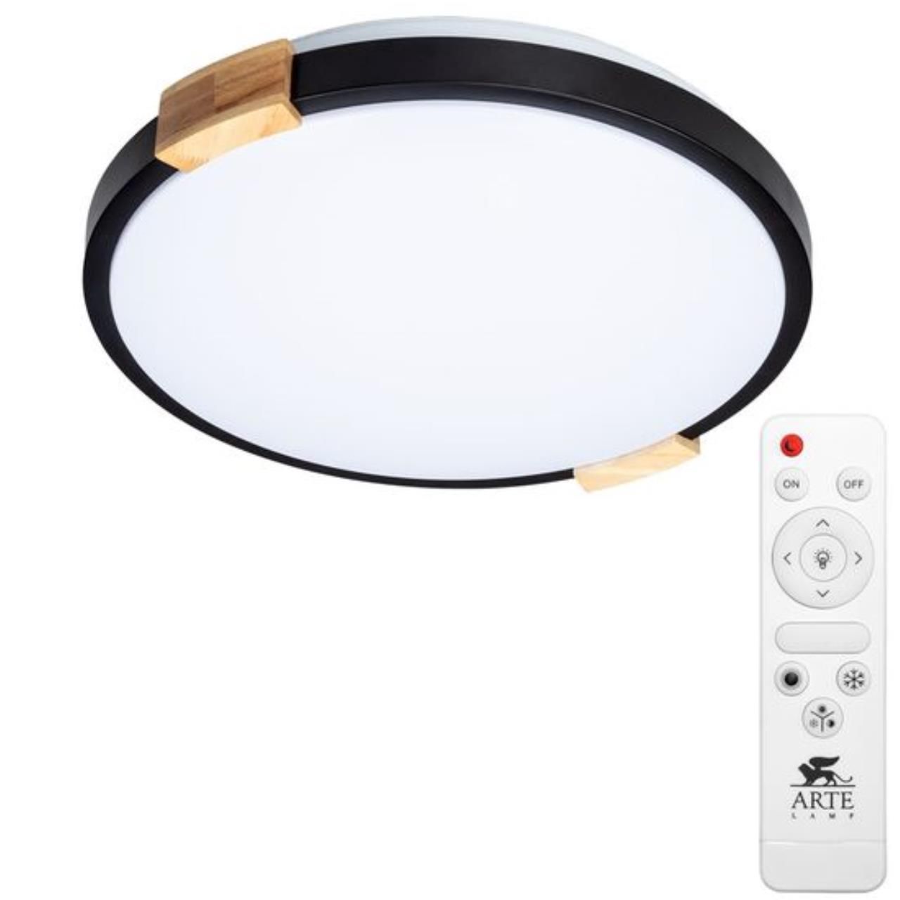 Потолочный светодиодный светильник Arte Lamp Jersey A2683PL-72BK 