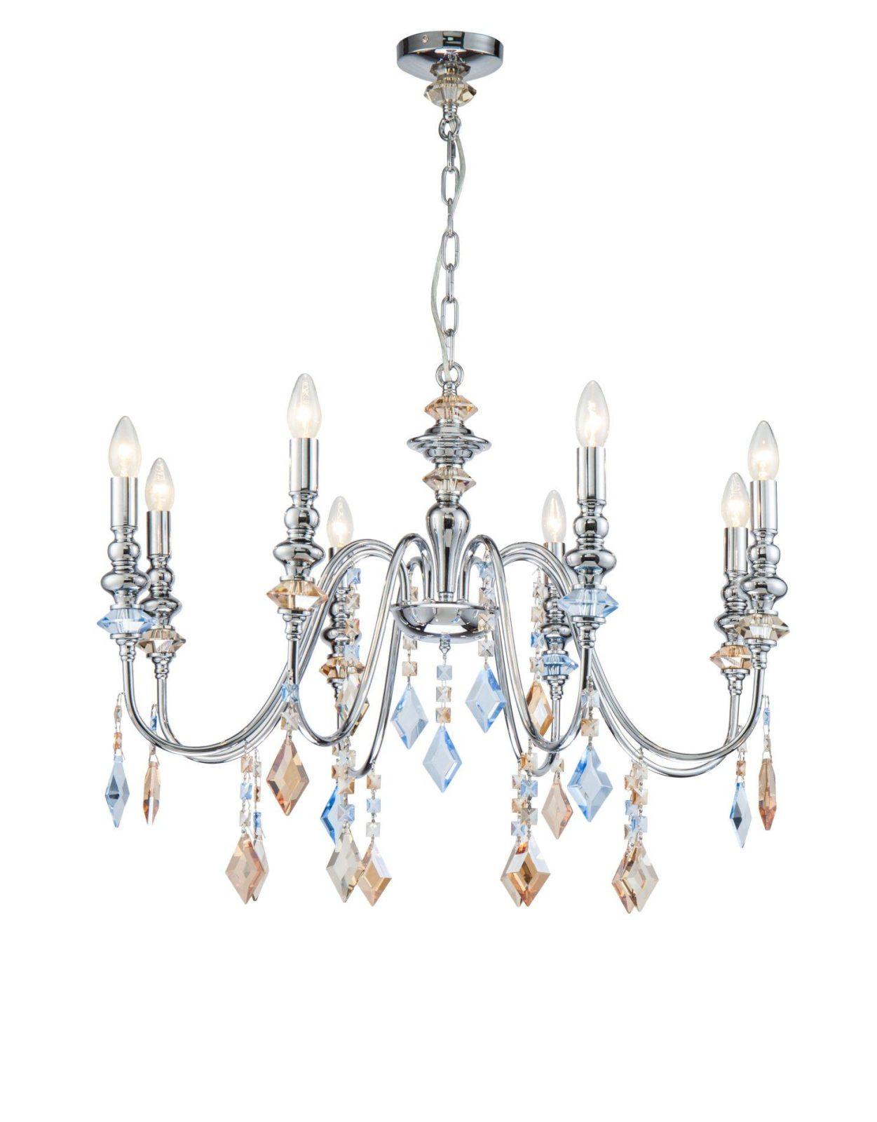 Подвесная люстра Lucia Tucci Maya 4450.8 Chrome 