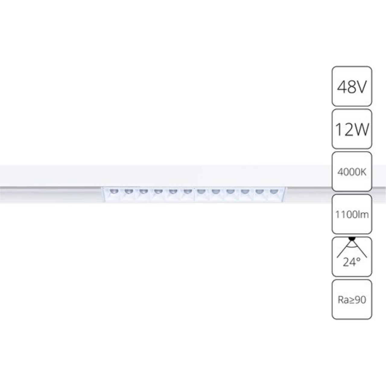 Трековый светодиодный светильник Arte Lamp Linea A4664PL-1WH 