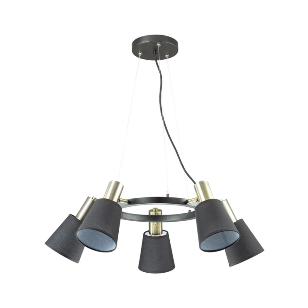 Люстра SONEX Marcus 3638/5 текстиль черный 