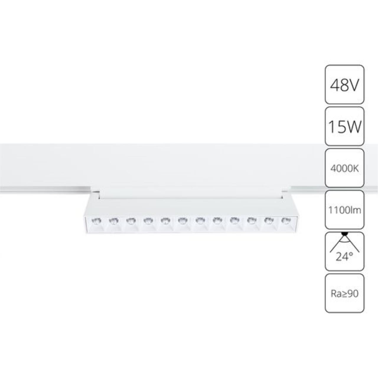 Трековый светодиодный светильник Arte Lamp Linea A4638PL-1WH 