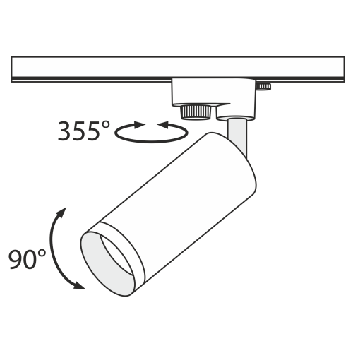 Трековый светильник Maytoni Track TR004-1-GU10-W  фото 6