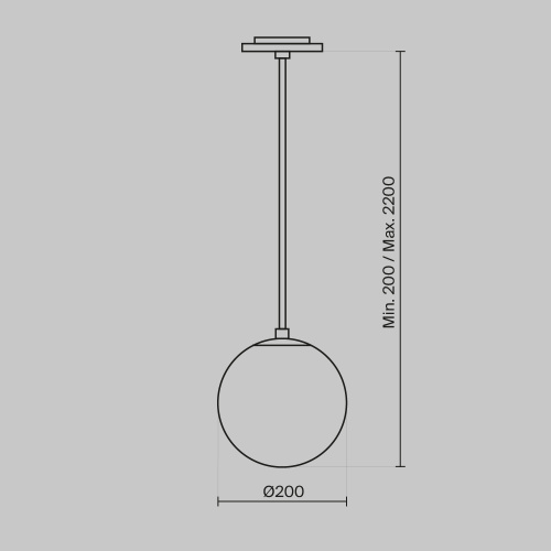 Подвесной светильник Technical P039PL-5W4K-20INS-B  фото 9