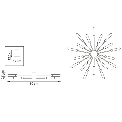 Потолочная люстра Lightstar Ragno 732183  фото 2