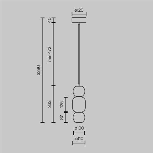 Подвесной светильник Maytoni MOD273PL-L16G3K  фото 7