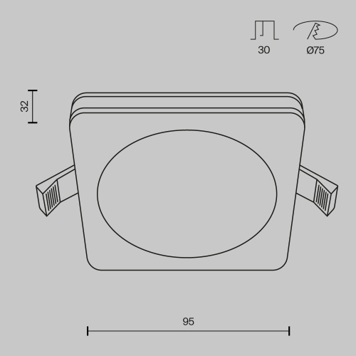 Встраиваемый светильник Technical DL303-L12W  фото 8