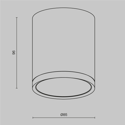 Потолочный светильник Maytoni Technical Hoop C086CM-GX53-MRD-B  фото 8