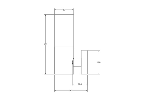 Настенный светильник Maytoni Outdoor O418WL-01B  фото 5