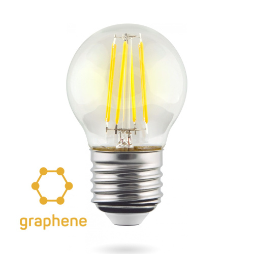 Лампа светодиодная Voltega E27 6,5W 2800K прозрачная VG10-G45E27warm9W-F 7138  фото 3