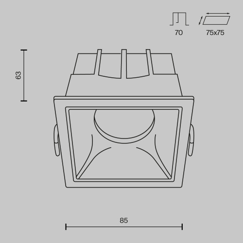 Встраиваемый светильник Maytoni Alfa LED DL043-01-15W4K-SQ-WB  фото 2